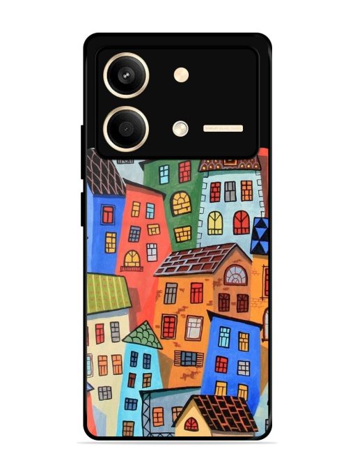 Rainbow House Glossy Soft Edge Case for Poco X6 Neo (5G) Chachhi