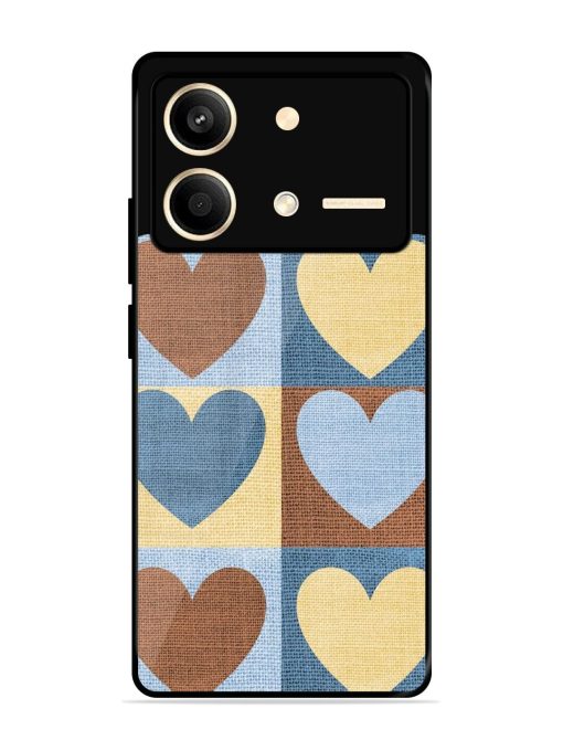 Hearts On Canvas Glossy Soft Edge Case for Poco X6 Neo (5G) Chachhi