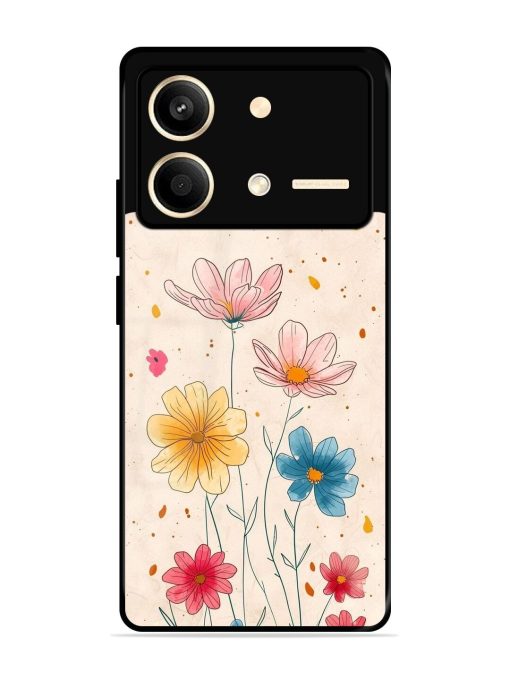 Delicate Bloom Glossy Soft Edge Case for Poco X6 Neo (5G) Chachhi