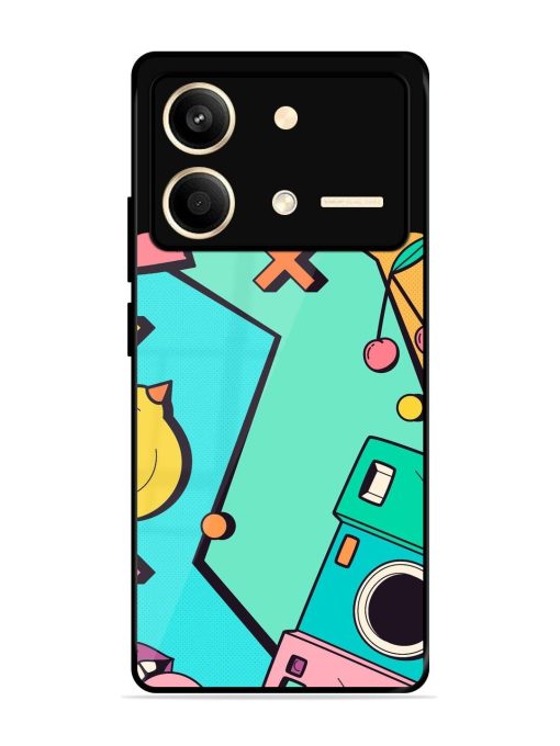 Retro Remix Glossy Soft Edge Case for Poco X6 Neo (5G) Chachhi