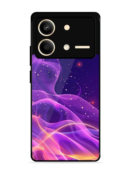 Cosmic Currents Glossy Soft Edge Case for Poco X6 Neo (5G) Chachhi