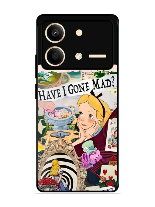 Mad Hatter'S Collage Glossy Soft Edge Case for Poco X6 Neo (5G) Chachhi