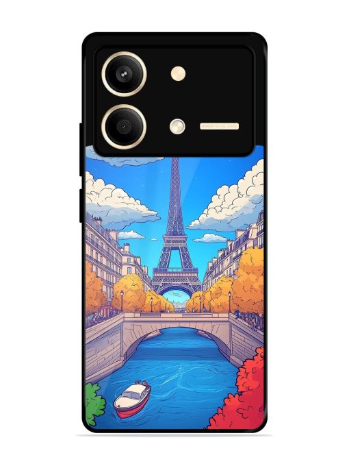 Parisian Panorama Glossy Soft Edge Case for Poco X6 Neo (5G) Chachhi