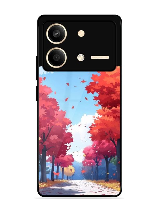 Autumn'S Embrace Glossy Soft Edge Case for Poco X6 Neo (5G) Chachhi