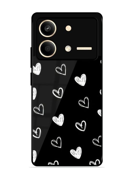 Scattered Hearts Glossy Soft Edge Case for Poco X6 Neo (5G) Chachhi