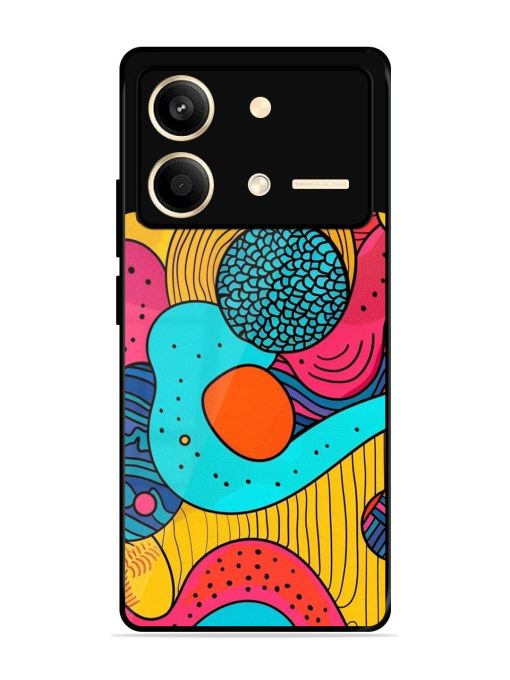 Psychedelic Patterns Glossy Soft Edge Case for Poco X6 Neo (5G) Chachhi