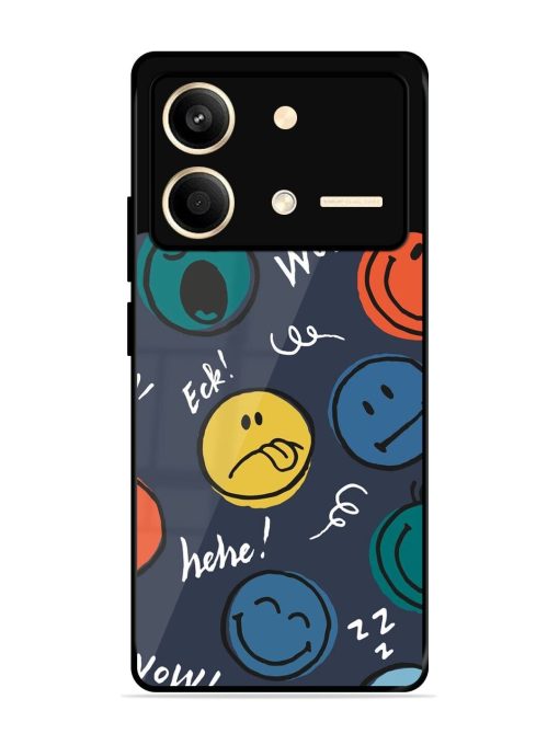 Emoticon Parade Glossy Soft Edge Case for Poco X6 Neo (5G) Chachhi