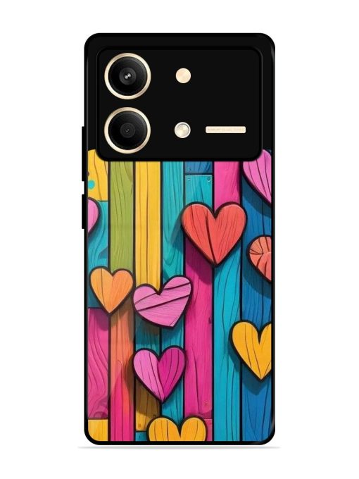 Rainbow Of Hearts Glossy Soft Edge Case for Poco X6 Neo (5G) Chachhi