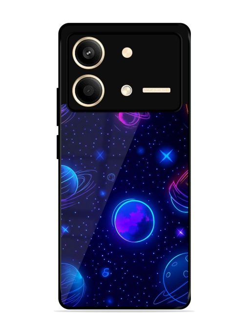 Neon Cosmos Glossy Soft Edge Case for Poco X6 Neo (5G) Chachhi