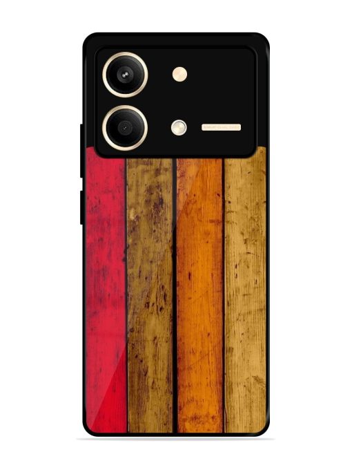 Colorful Woodgrain Glossy Soft Edge Case for Poco X6 Neo (5G) Chachhi