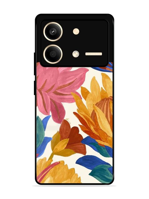 Blooming Tapestry Glossy Soft Edge Case for Poco X6 Neo (5G) Chachhi