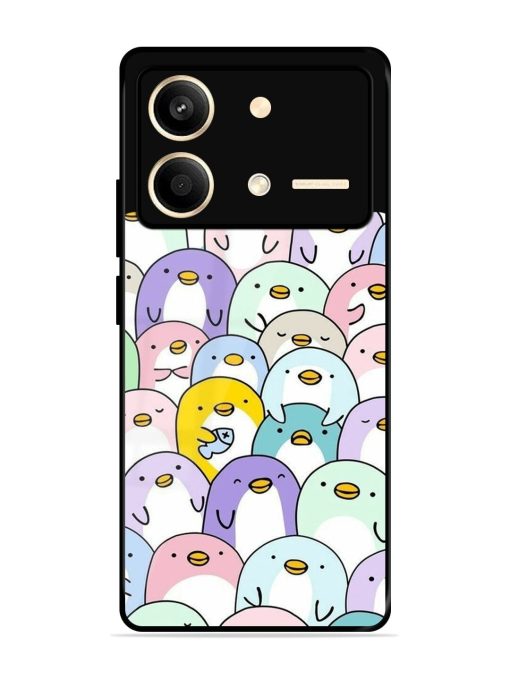 Penguin Party Glossy Soft Edge Case for Poco X6 Neo (5G) Chachhi