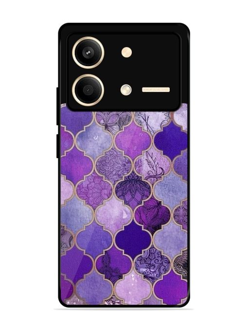 Purple Mosaic Magic Glossy Soft Edge Case for Poco X6 Neo (5G) Chachhi