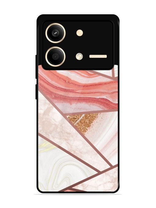 Rosy Mosaic Glossy Soft Edge Case for Poco X6 Neo (5G) Chachhi