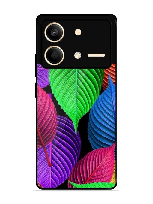 Rainbow Leaf Symphony Glossy Soft Edge Case for Poco X6 Neo (5G) Chachhi