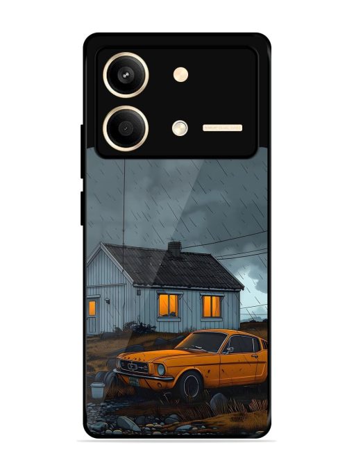 Rainy Day Retreat Glossy Soft Edge Case for Poco X6 Neo (5G) Chachhi