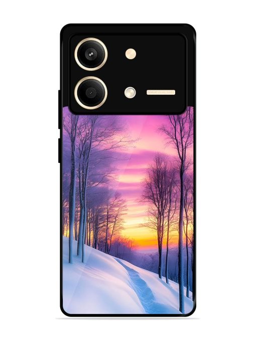 Winter'S Purple Haze Glossy Soft Edge Case for Poco X6 Neo (5G) Chachhi