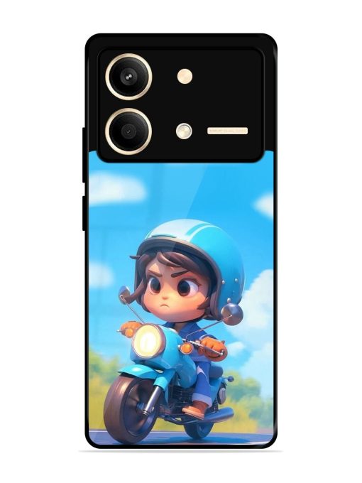 Little Rider Glossy Soft Edge Case for Poco X6 Neo (5G) Chachhi