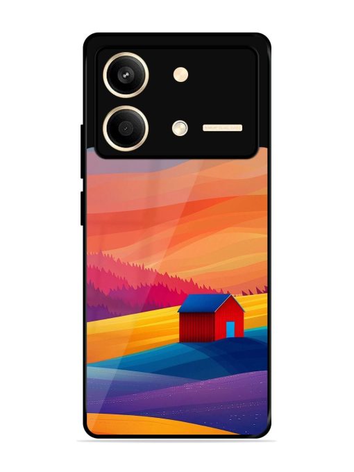 Sunset Solitude Glossy Soft Edge Case for Poco X6 Neo (5G) Chachhi