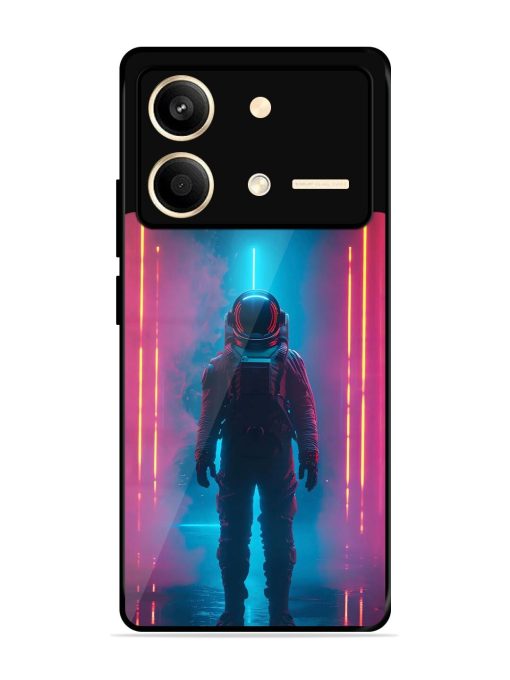 Neon Astronaut Glossy Soft Edge Case for Poco X6 Neo (5G) Chachhi