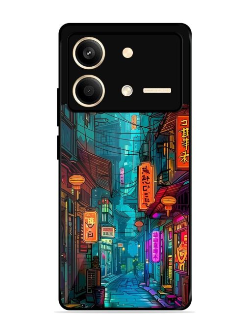 Neon Nightscape Glossy Soft Edge Case for Poco X6 Neo (5G) Chachhi