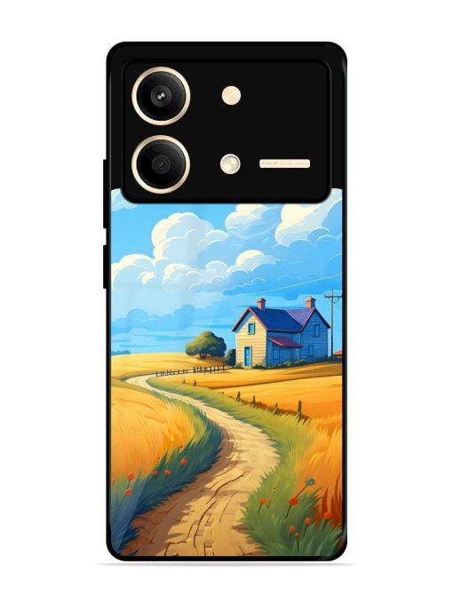 Countryside Cottage Glossy Soft Edge Case for Poco X6 Neo (5G) Chachhi