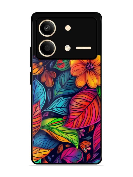 Rainbow Of Blooms Glossy Soft Edge Case for Poco X6 Neo (5G) Chachhi