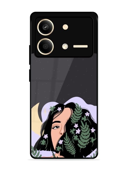 Lunar Lullaby Glossy Soft Edge Case for Poco X6 Neo (5G) Chachhi