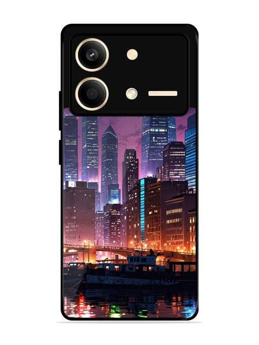 Neon Nightscape Glossy Soft Edge Case for Poco X6 Neo (5G) Chachhi