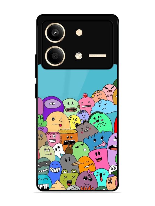 Monster Mash Glossy Soft Edge Case for Poco X6 Neo (5G) Chachhi