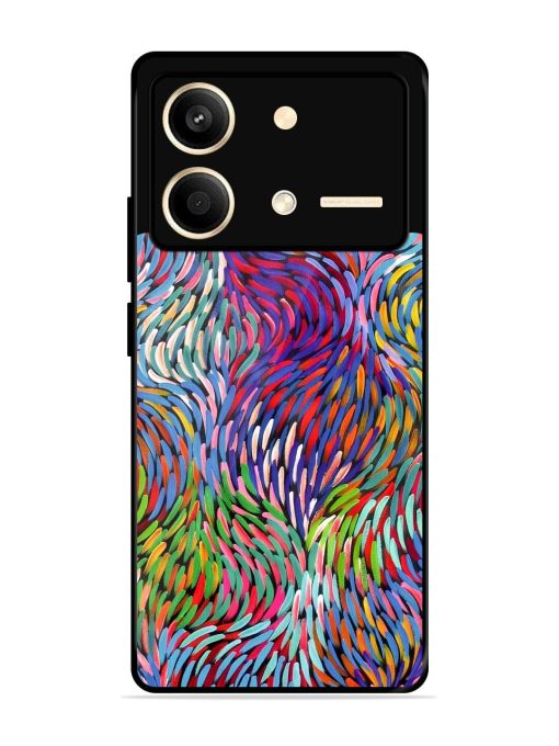 Vibrant Waves Glossy Soft Edge Case for Poco X6 Neo (5G) Chachhi