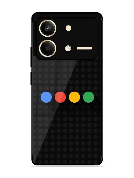 Google Dots Glossy Soft Edge Case for Poco X6 Neo (5G) Chachhi