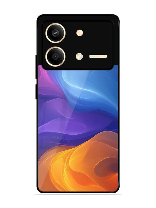 Cosmic Currents Glossy Soft Edge Case for Poco X6 Neo (5G) Chachhi