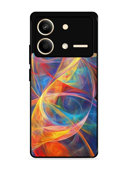 Cosmic Currents Glossy Soft Edge Case for Poco X6 Neo (5G) Chachhi