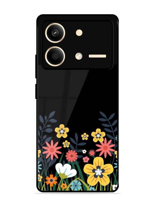 Floral Night Sky Glossy Soft Edge Case for Poco X6 Neo (5G) Chachhi