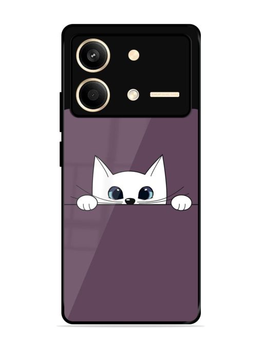 Peek-A-Boo Kitty Glossy Soft Edge Case for Poco X6 Neo (5G)