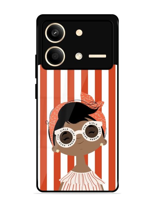 Girls Just Wanna Have Fun Glossy Soft Edge Case for Poco X6 Neo (5G) Chachhi