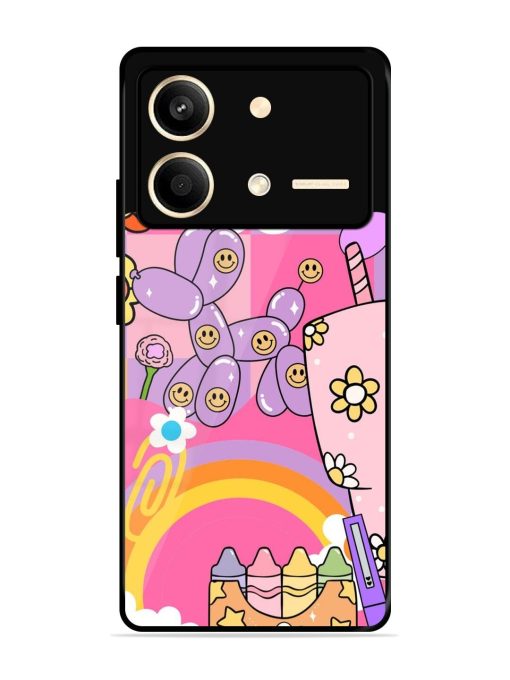 Whimsical Y2K Chaos Glossy Soft Edge Case for Poco X6 Neo (5G) Chachhi