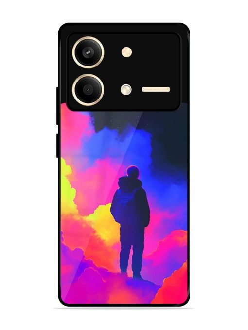 Cosmic Wanderer Glossy Soft Edge Case for Poco X6 Neo (5G) Chachhi