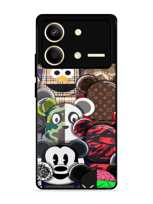 Streetwear Bearbrick Extravaganza Glossy Soft Edge Case for Poco X6 Neo (5G) Chachhi