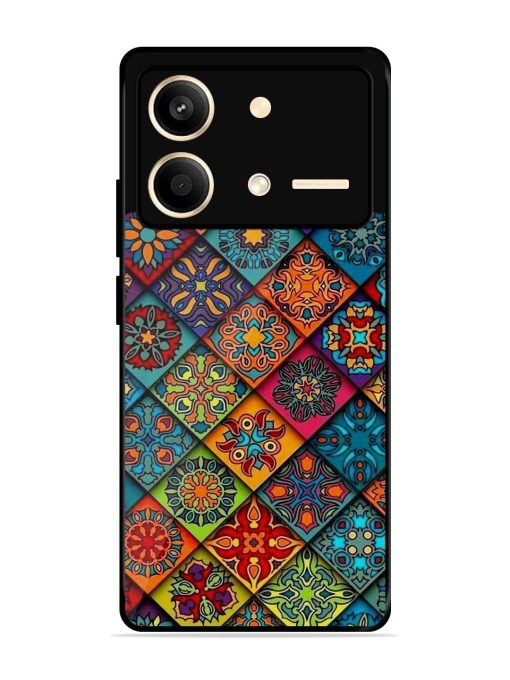 Patchwork Mandala Mosaic Glossy Soft Edge Case for Poco X6 Neo (5G) Chachhi