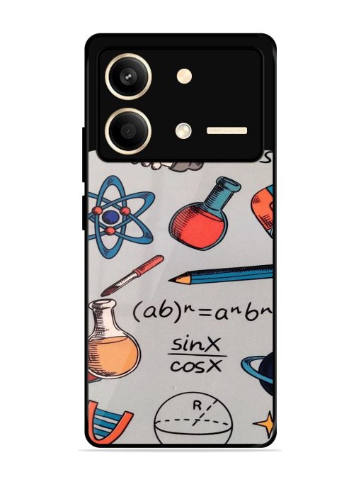 Science Doodle Delight Glossy Soft Edge Case for Poco X6 Neo (5G)