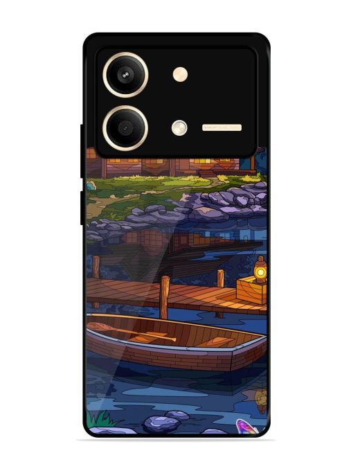 Moonlit Serenity Glossy Soft Edge Case for Poco X6 Neo (5G) Chachhi