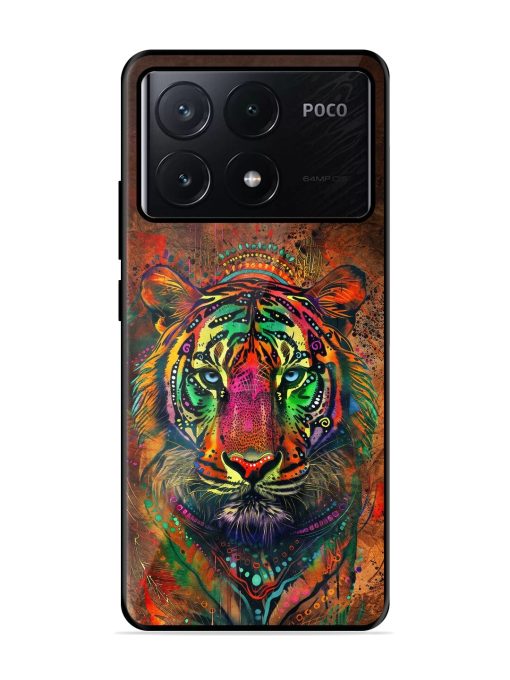 Cosmic Tiger Glossy Soft Edge Case for Poco X6 Pro (5G)