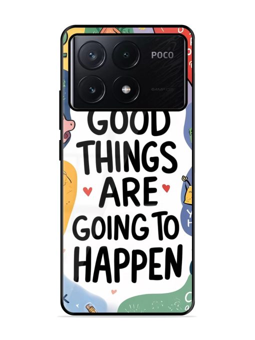 Uplifting Scribbles Glossy Soft Edge Case for Poco X6 Pro (5G)