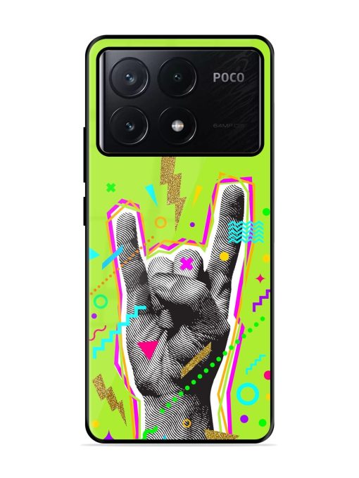 Neon Rock Glossy Soft Edge Case for Poco X6 Pro (5G)