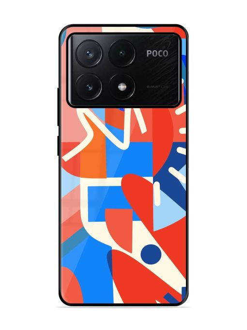 Abstract Harmony Glossy Soft Edge Case for Poco X6 Pro (5G)