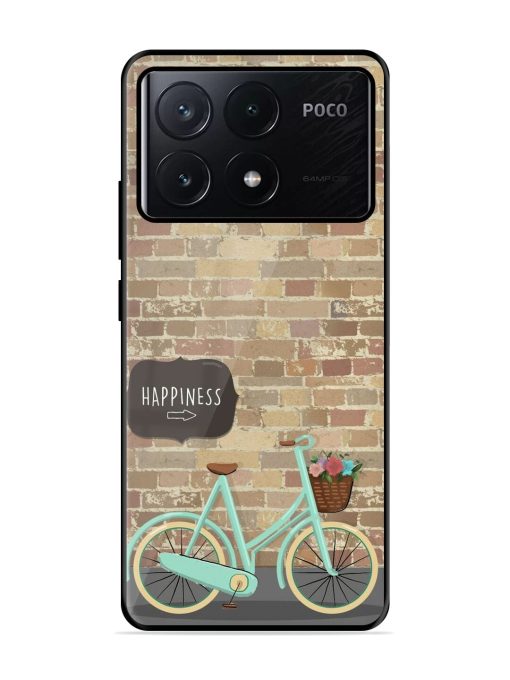 Pedaling Towards Happiness Glossy Soft Edge Case for Poco X6 Pro (5G)