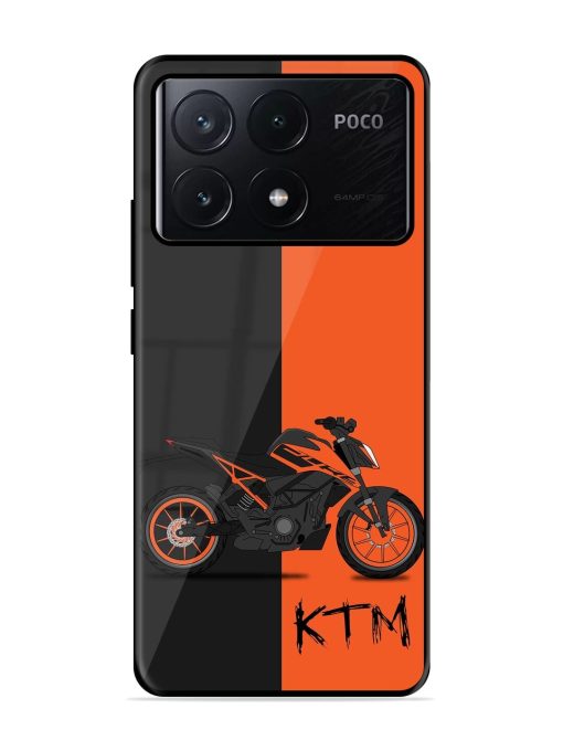 Orange Beast Glossy Soft Edge Case for Poco X6 Pro (5G)