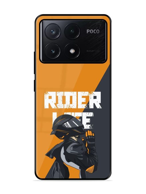 Ride Never Ends Glossy Soft Edge Case for Poco X6 Pro (5G)